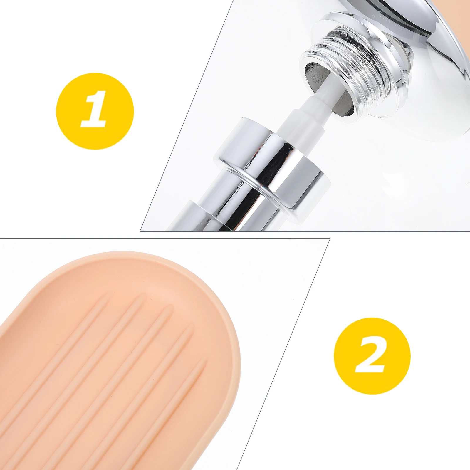 

Four Piece Set Bathroom Decor Toiletries Accessory Plating Toothbrush Accessories