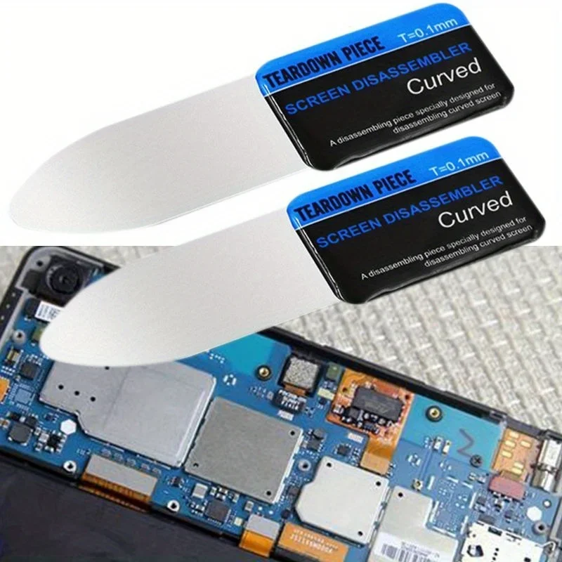 2pcs Mobile phone curve LCD screen separator, ultra-thin flexible mobile phone disassembly of steel and metal, maintenance tools