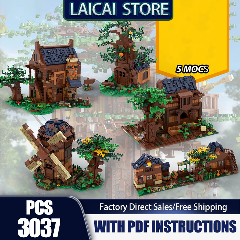 

Medieval Castle Model Moc Building Bricks Medieval House Architecture Model Building Technology Modular Blocks Construstion Toy