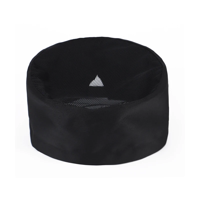 Gorro de cocina para restaurante Sushi, gorro de Chef japonés para mujer y hombre, transpirable, plano, malla para camarero, trabajo