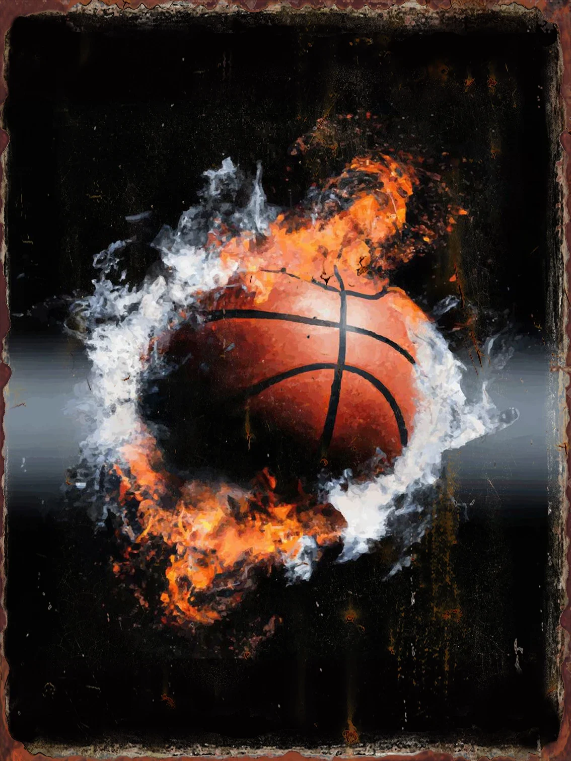 ملصق كرة السلة بونتي ميتال زين زيكين للمكان الرياضية ملصق الدوري الاميركي للمحترفين سبيل هالي عصا ديكور لوحات فنية منزلية هينغن بيلد #5