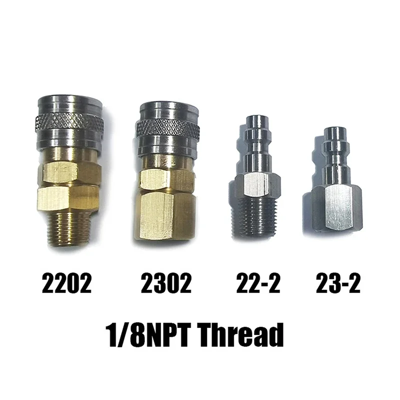 PFULTR 1/8 NPT Thread American System Foster Quick Disconnect Coupler Male Plug 22-2 Or 23-2 Female Coupler 2202, 2302