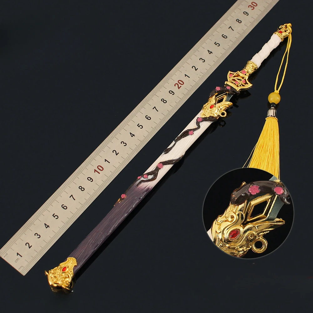 30CM Naraka Bladepoint Cold Fragrance Sword Game Peripherals Full Metal Craft Weapon Model Collectible Desk Ornaments Boy Toy
