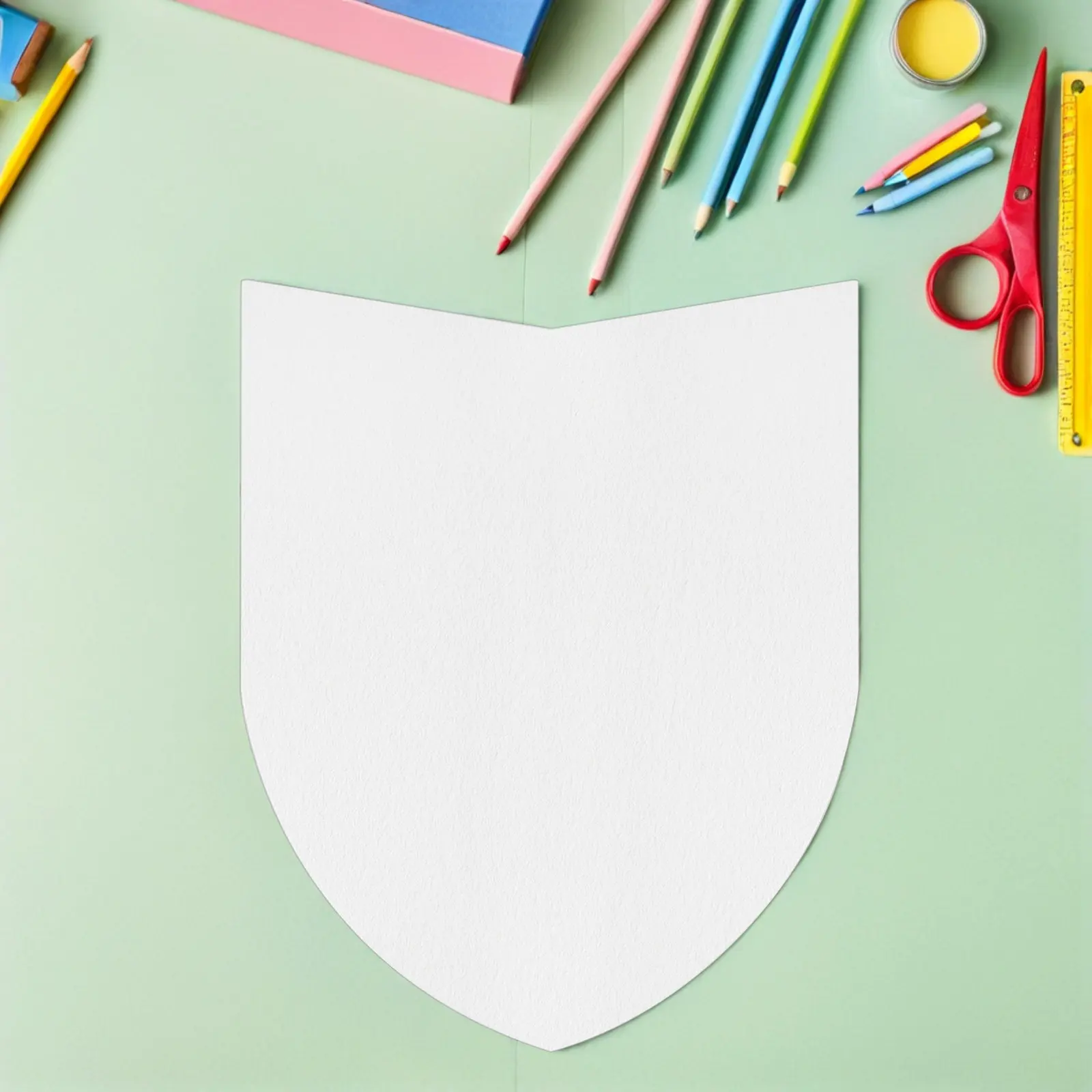14Pcs Blank Cardboard Shields 16.5x13 Inches Lightweight Unfinished Medieval Knight Party Crafts Role Play Graffiti Decor