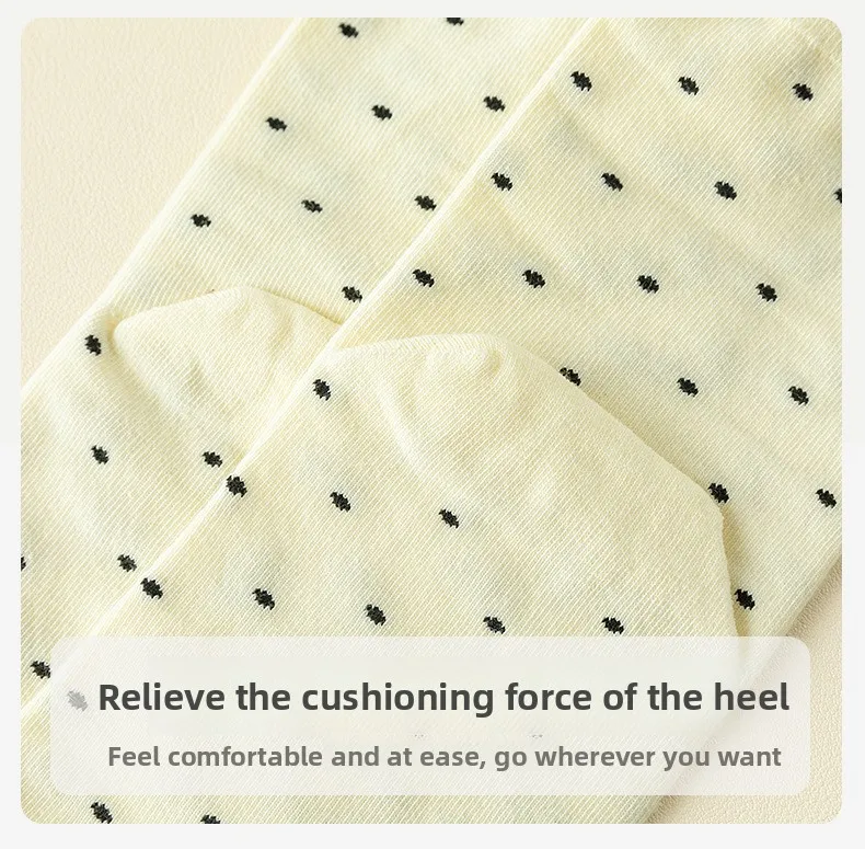 Polka Dot Tabi Zehensocken Damen Baumwolle Einfarbig Japanische Kimono Flip-Flop-Sandalen Split-Socken Mittel Schwarz Weiß Zwei-Zehen-Socken Finger – Detail 12
