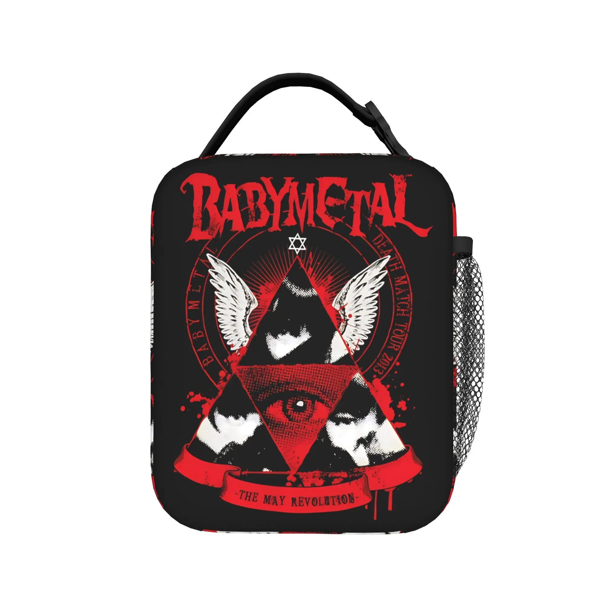 

Сумка для обеда Babymetal May Revolution, модная сумка для обеда, удобная термосумка для пикника, сумки-тоут для мужчин, сумка-холодильник с оксфордским принтом