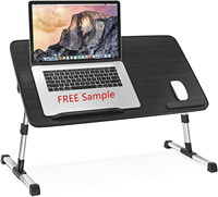 Ergonomic Adjustable Folding Mdf Wooden Home Office Bed Computer Laptop Tray Desk Table Stand