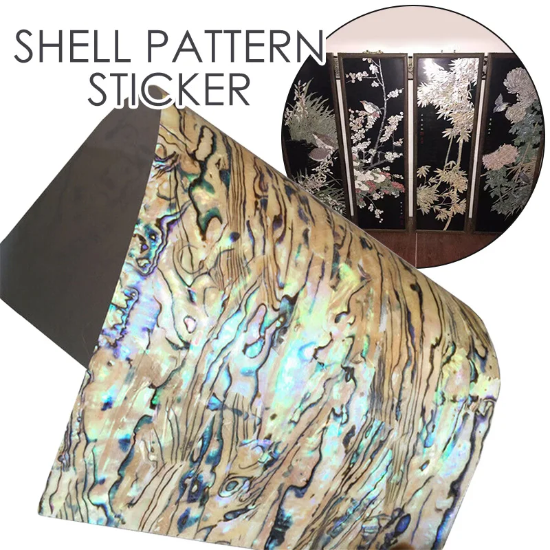 1Pcs Natural Abalone Shell Inlay Veneer Mother Of Pearl Laminate Sheet DIY Home Decor Crafts  DIY Materials Carved 24cmx14cm