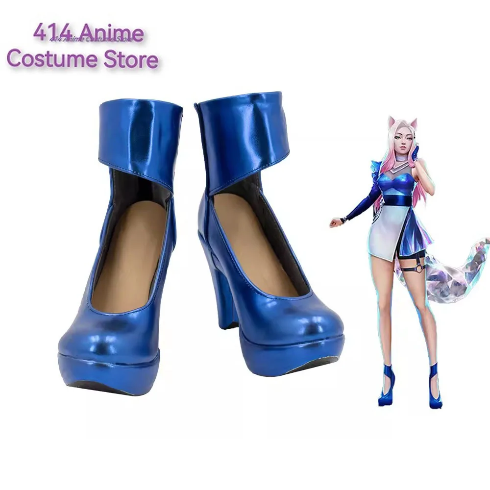 KDA Ahri Cosplay Shoes Boots Sexy KDA All Out Pop Star Cosplay Props Accessories Halloween Party Custom-made High Heel for Girls