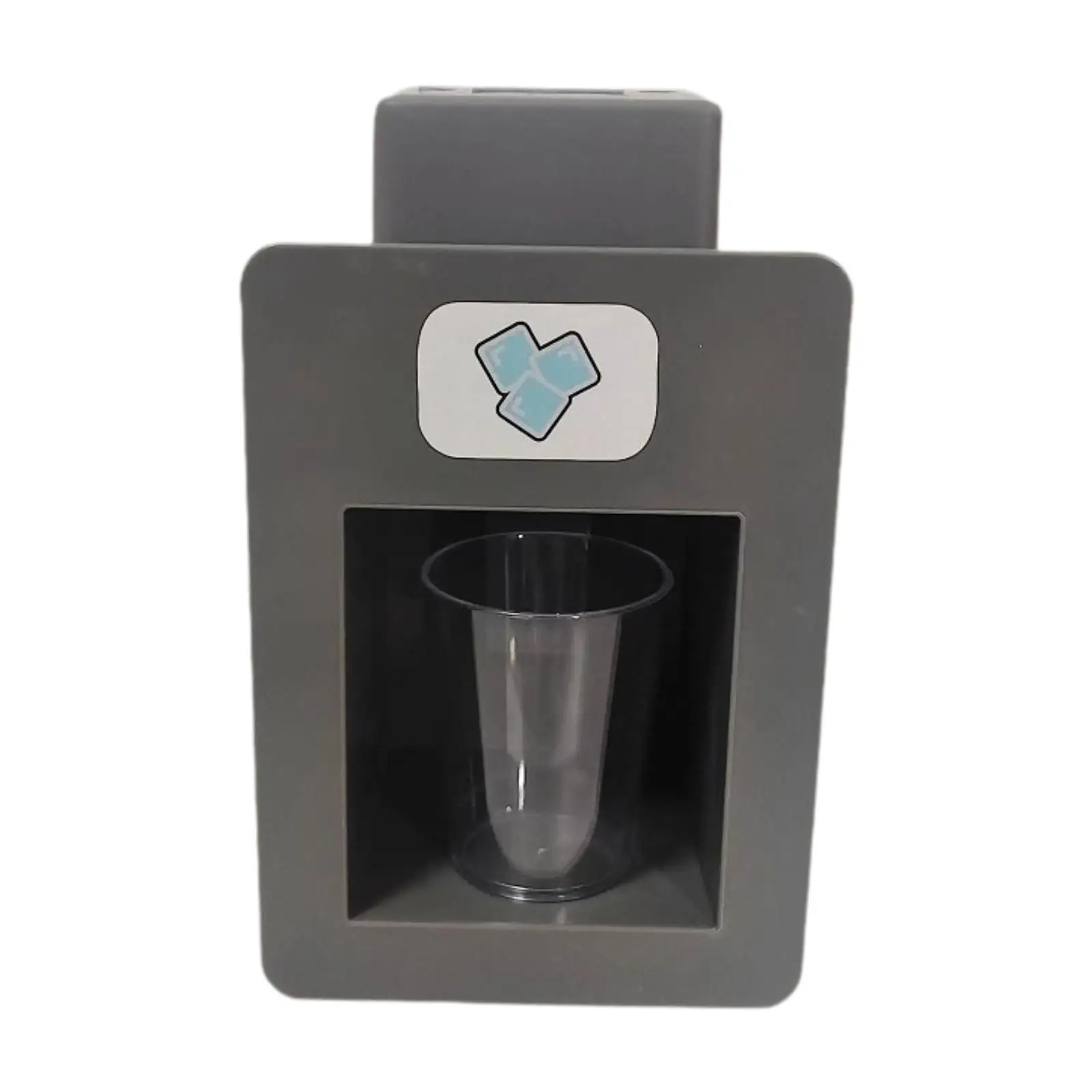 Pretend Play Ice Maker Toy with Fake Cubes Simulated Ice Dispenser Develop Motor Skill Improve Hand Eye Coordination Activity