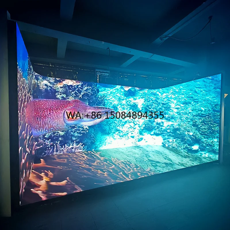 

Customizable Curved LED Video Wall, Creative Arc Time Tunnel Display for Indoor Advertising Decoration