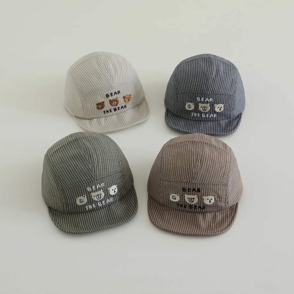 

Cute Cartoon Baby Duckbill Hat Fashion Stripes Kids Baseball Hats 6-24Month Toddler Sunshade Duck Tongue Cap Children Visors