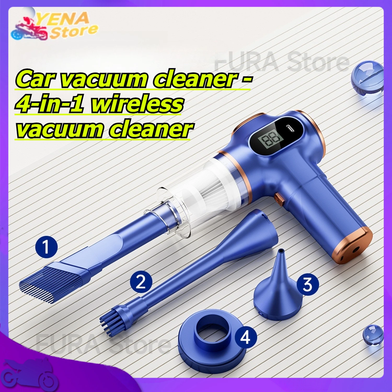 

Car vacuum cleaner wireless vacuum cleaner handheld vacuum pump portable household cordless high suction power car cleaner