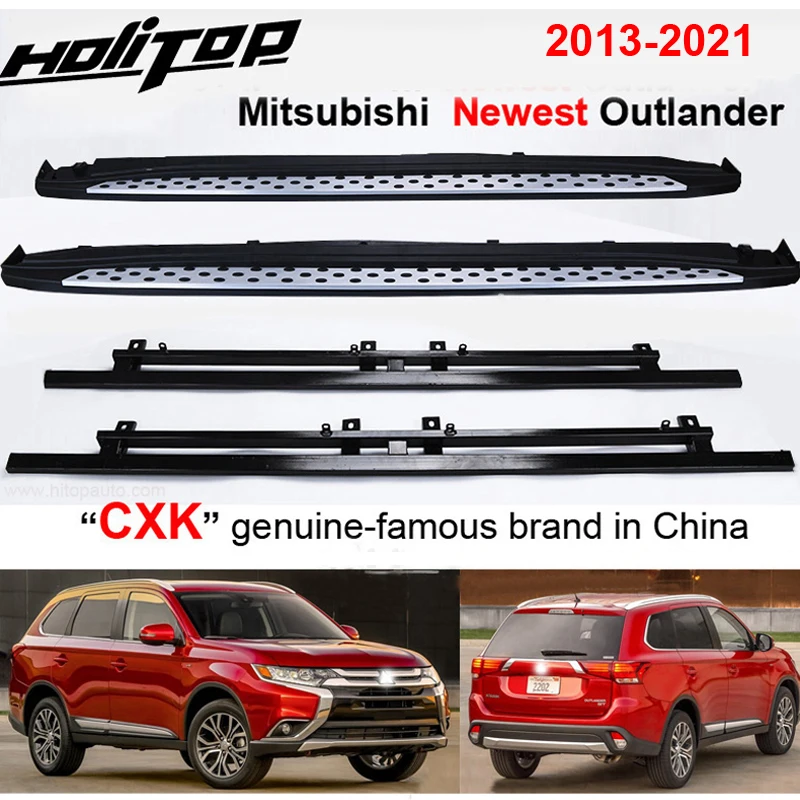 Thicken running board side step bar for Mitsubishi Outlander 2013-2021,