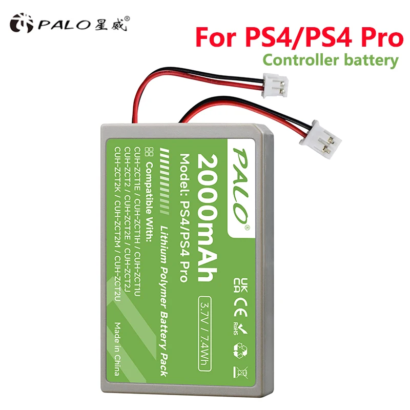 

2000mAh PS4 Battery for Sony PS4 PS4Pro Controller Playstation 4 V4 V1 V2 DualShock CUH-ZCT1E dual shock 4 control Batteries