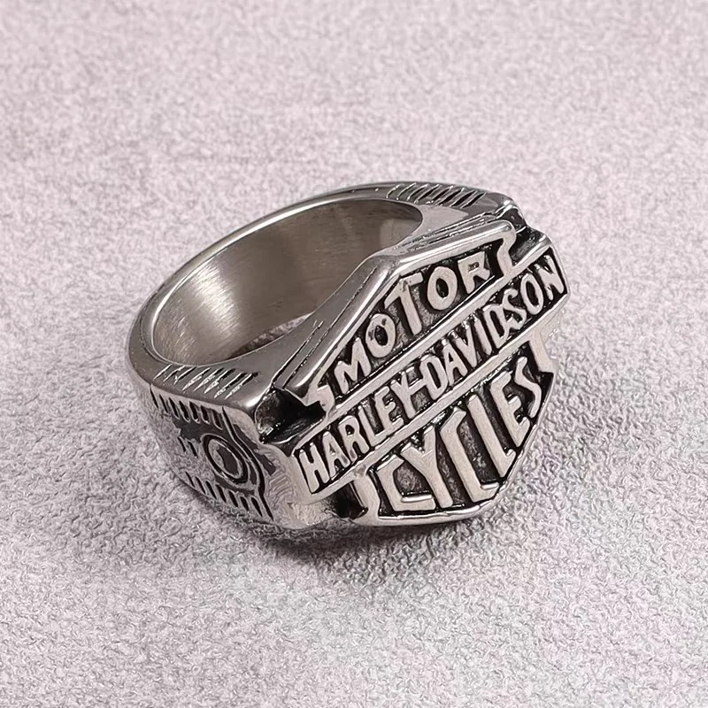 

12 Size Creative Men Women Punk Hip Hop Ring Decorative Accessory For Harley Davidson Glide Ultra Classic 1250 S PA 1250S PA1250