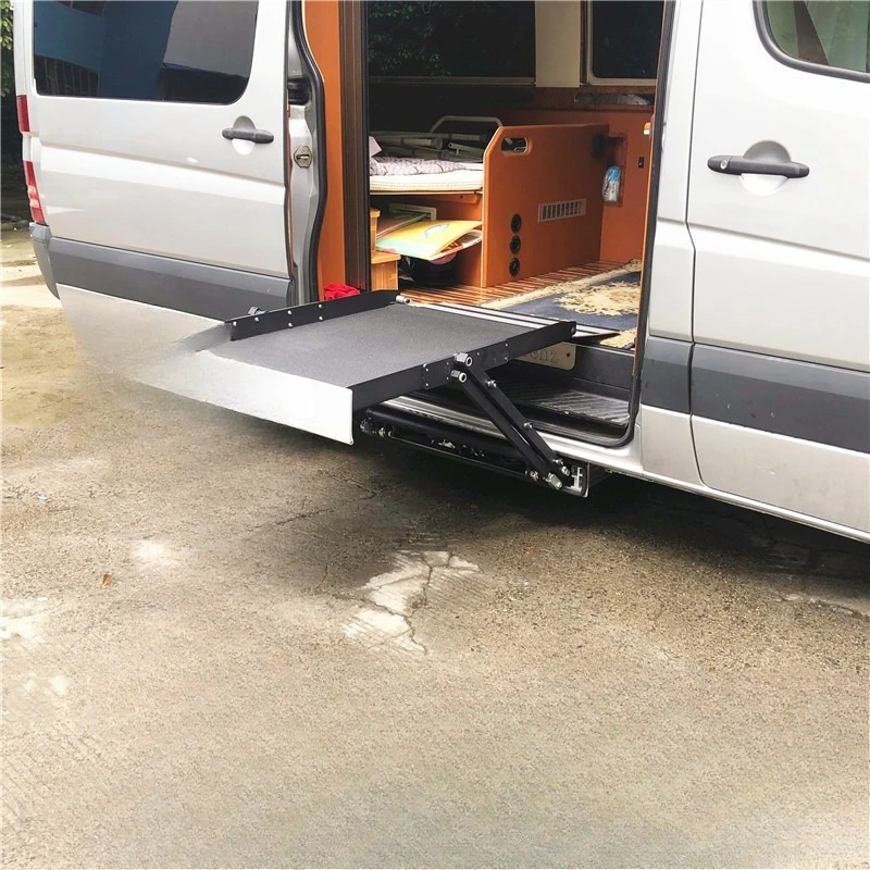 Ultra-thin wheelchair for commercial vehicles, elevator lifting device for the disabled