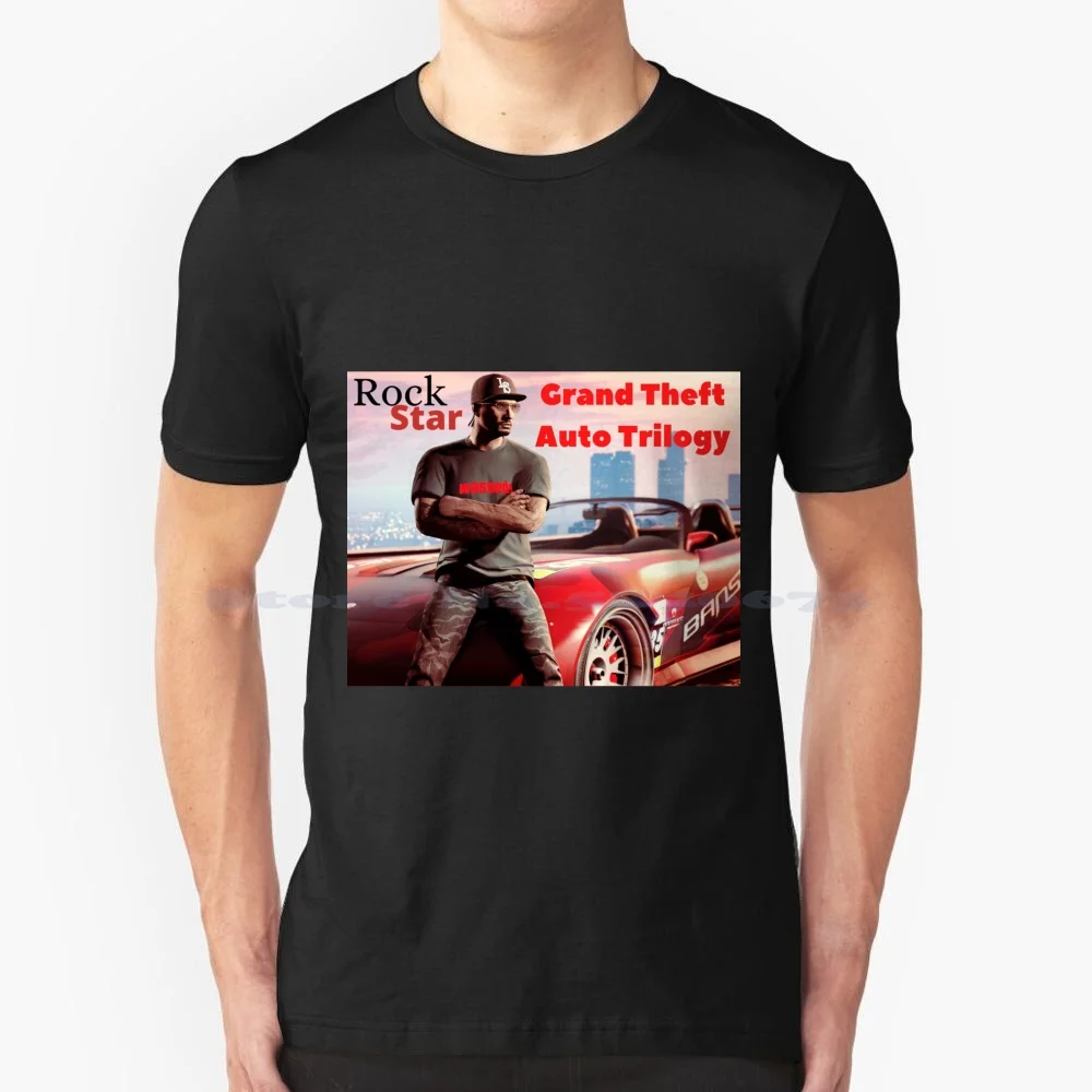 Games Grand Theft Auto Trilogy T Shirt 100% Cotton Tee Grand Theft Auto Game Grant Theft Auto Trilogy Games Car Bike Truck Women