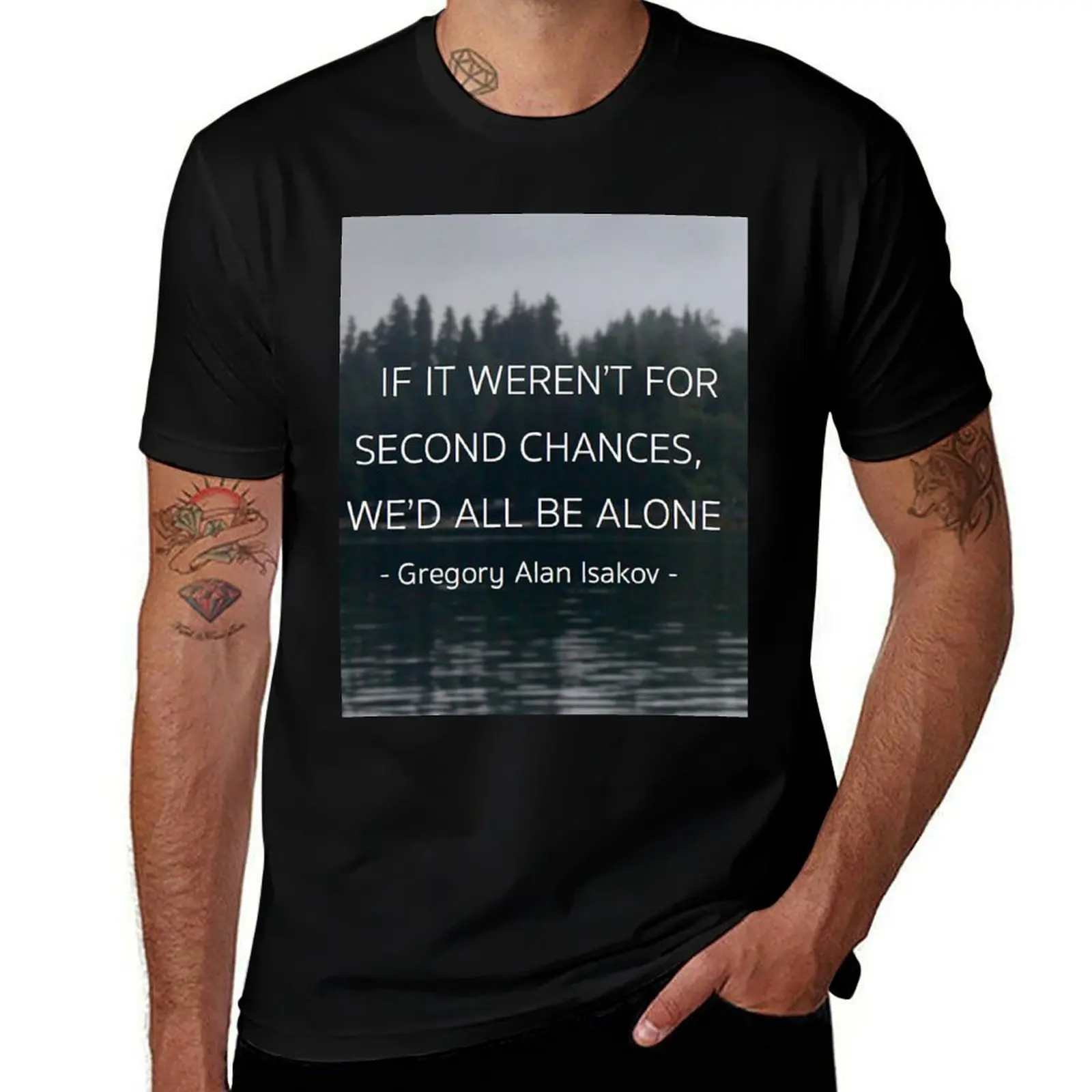 If it weren't for second chances... - Gregory Alan Isakov T-Shirt Light Athletic Short Sleeve Tee Shirt T-Shirt