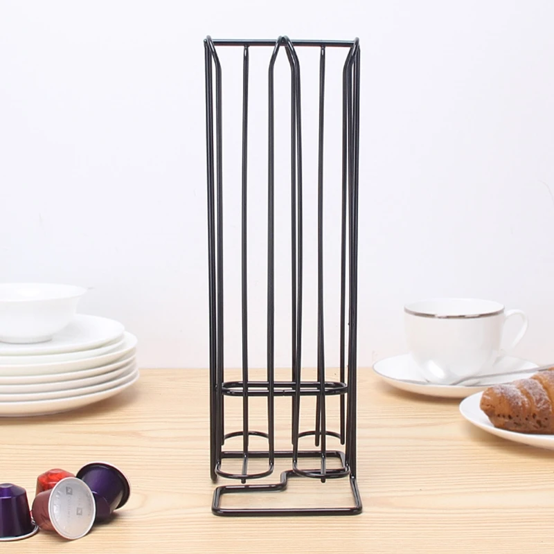 Modern Metal Wire Coffee Capsule Holder for Creative Vertical Coffee Pod Stand Capsule Holder Easy to Use Coffee Lover DropShip