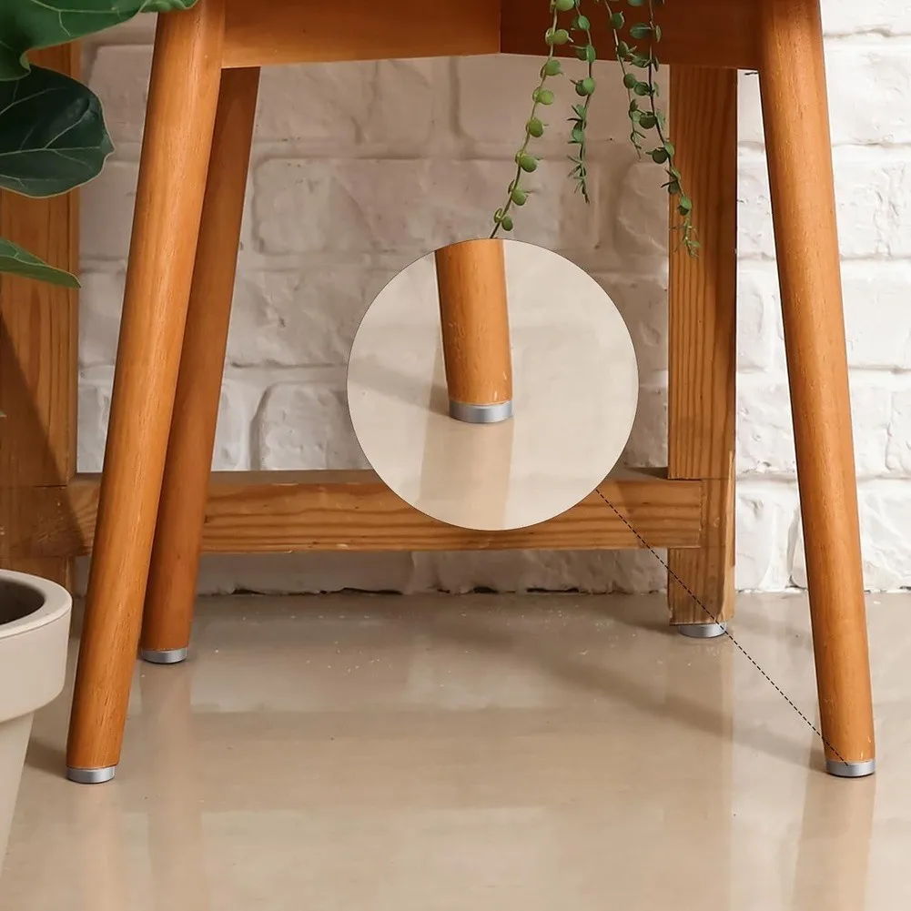 4pcs Chopping Board Feet With Non-slip Pads With Silicone Rubber Feet And Screws For Protecting The Worktop From Scratches