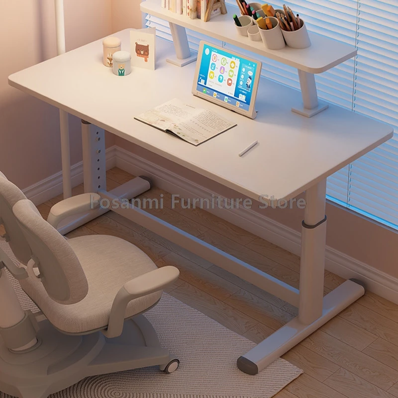 Офисный стол с регулируемой высотой, студенческий учебный стол, детский игровой стол, домашний геймерский стоячий стол, компьютерный стол с ручным управлением