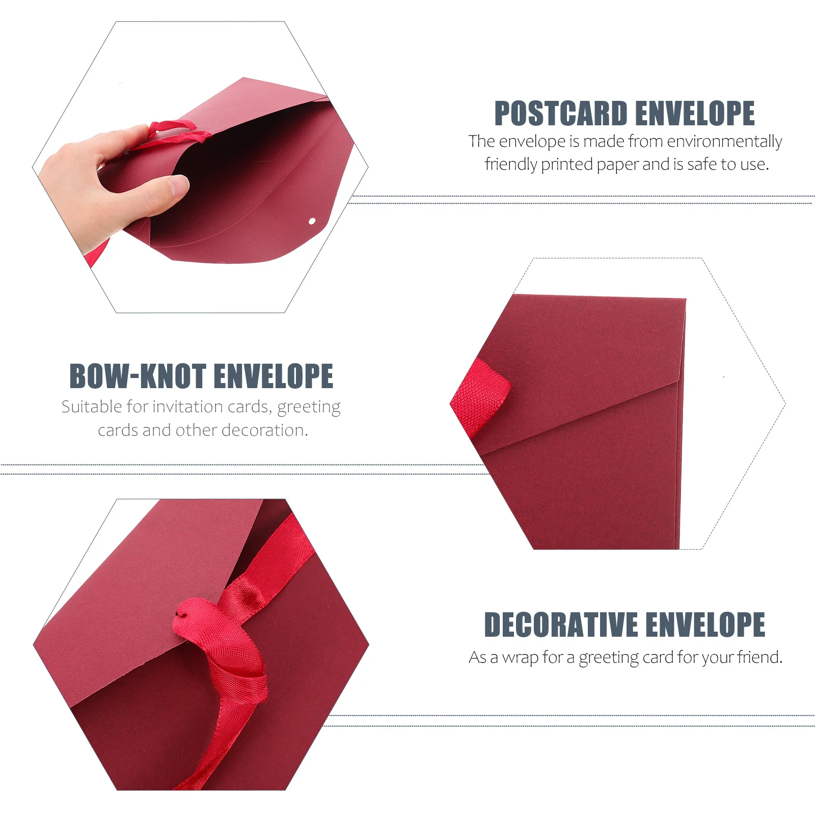 

10pcs Butterfly Bow Postcard Envelope Thickened For Wedding Invitation Reply Card Thank You Cards Blessing Notes Packaging