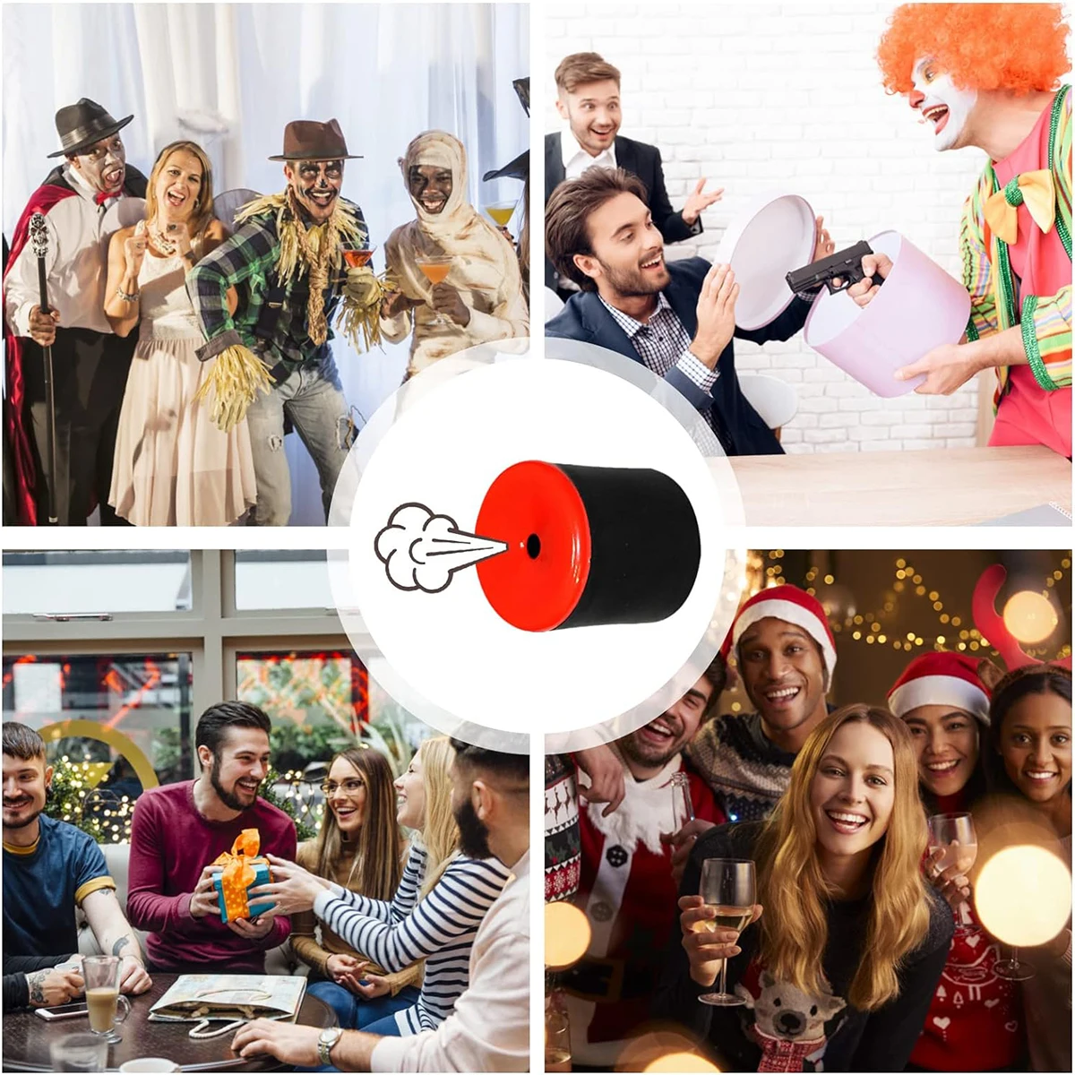 Tubo de pedo exprimidor simulado, tubo de pedo de broma, accesorio de broma creativo, juguete de broma divertido