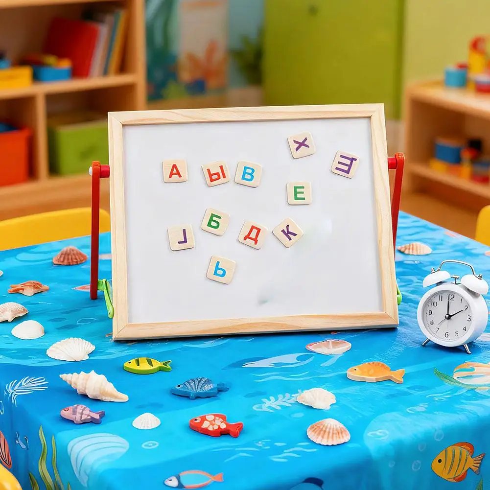 ตัวต่อแม่เหล็ก 3 มิติ สำหรับเด็ก เกมมอนเตสซอรี่ ของเล่นเสริมพัฒนาการสำหรับเด็ก กระดานดำ กระดานไวท์บอร์ด วาดภาพ สอนแม่เหล็ก อุปกรณ์เสริมการเรียนรู้