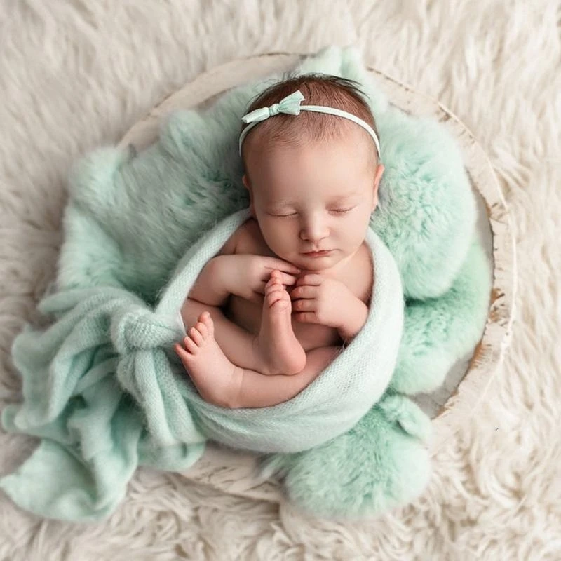 J15U الطفل التصوير الدعائم بطانية الفراء رقيق السجاد البساط الوليد صور اطلاق النار حصيرة خلفية ديكور #4