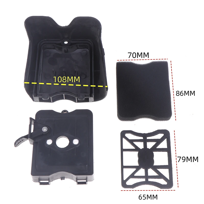 1ชุดเครื่องประดับ DIY ฟองน้ำตัวกรองอากาศสไตล์ใหม่สำหรับเครื่องตัดแปรง BC430 49CC 43CC 52CC เครื่องยนต์40-5 44-5