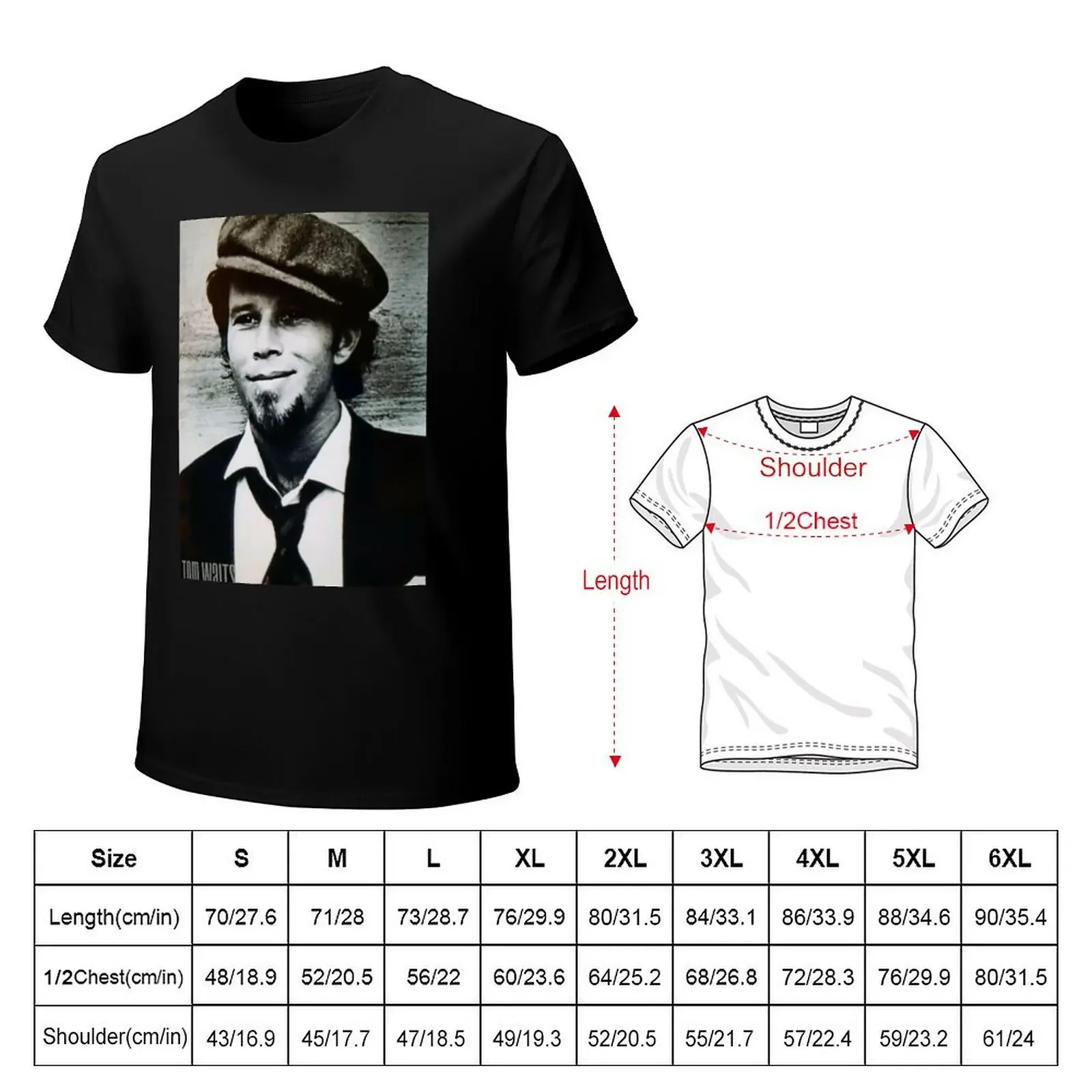 Tom Waits T-Shirt Aesthetic clothing boys whites sublime tops t shirts for men graphic