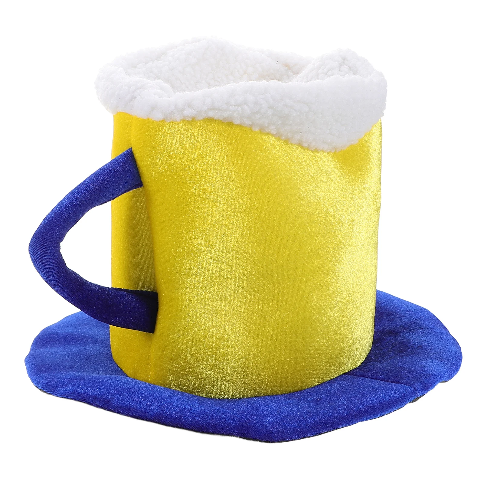 Einzigartiger Bierkrug-Design-Hut, bequemer, leichter Stoff für Geburtstagsfeier, Halloween, Cosplay, Oktoberfest, Feierfoto