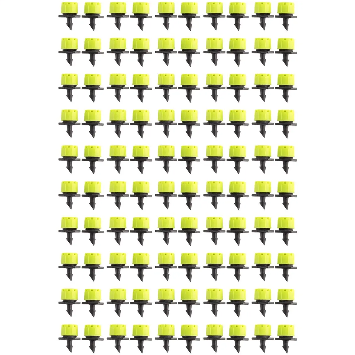 COFA 100Pcs 1/4Inch Adjustable Micro-Type Drip Irrigation System Watering Sprinklers Anti-Clogging Emitter Garden Supplies