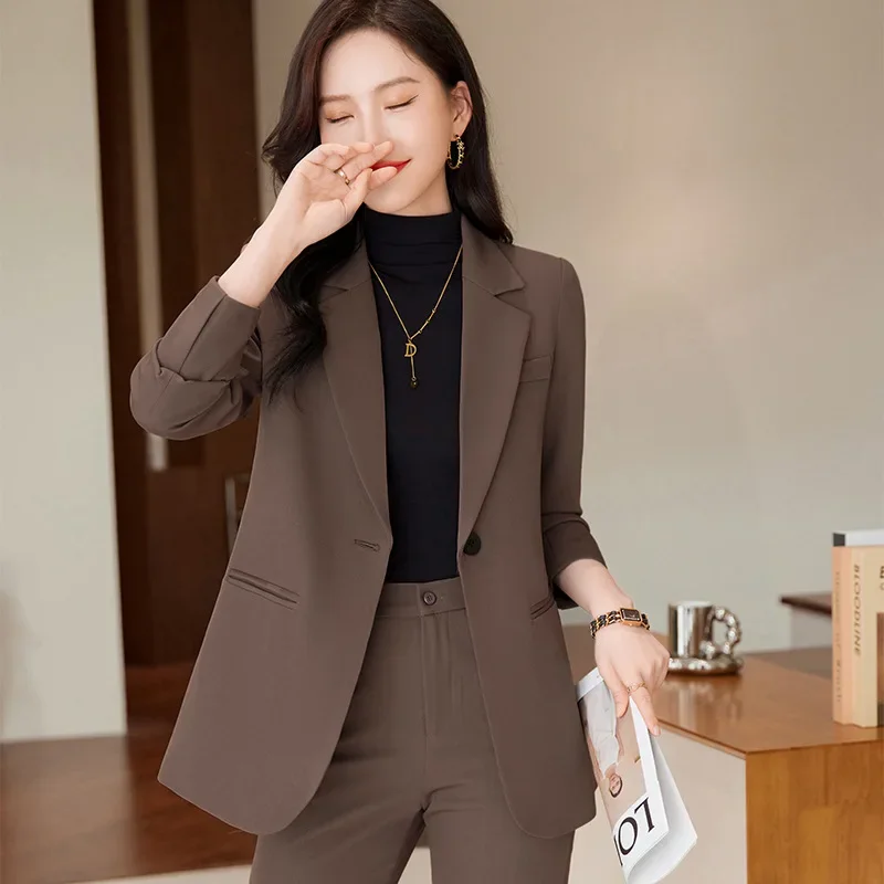 6280 Small Suit Outfit Women\'s Spring and Autumn New Casual Fashion Temperament Small Size Western Style Professional Tailored S