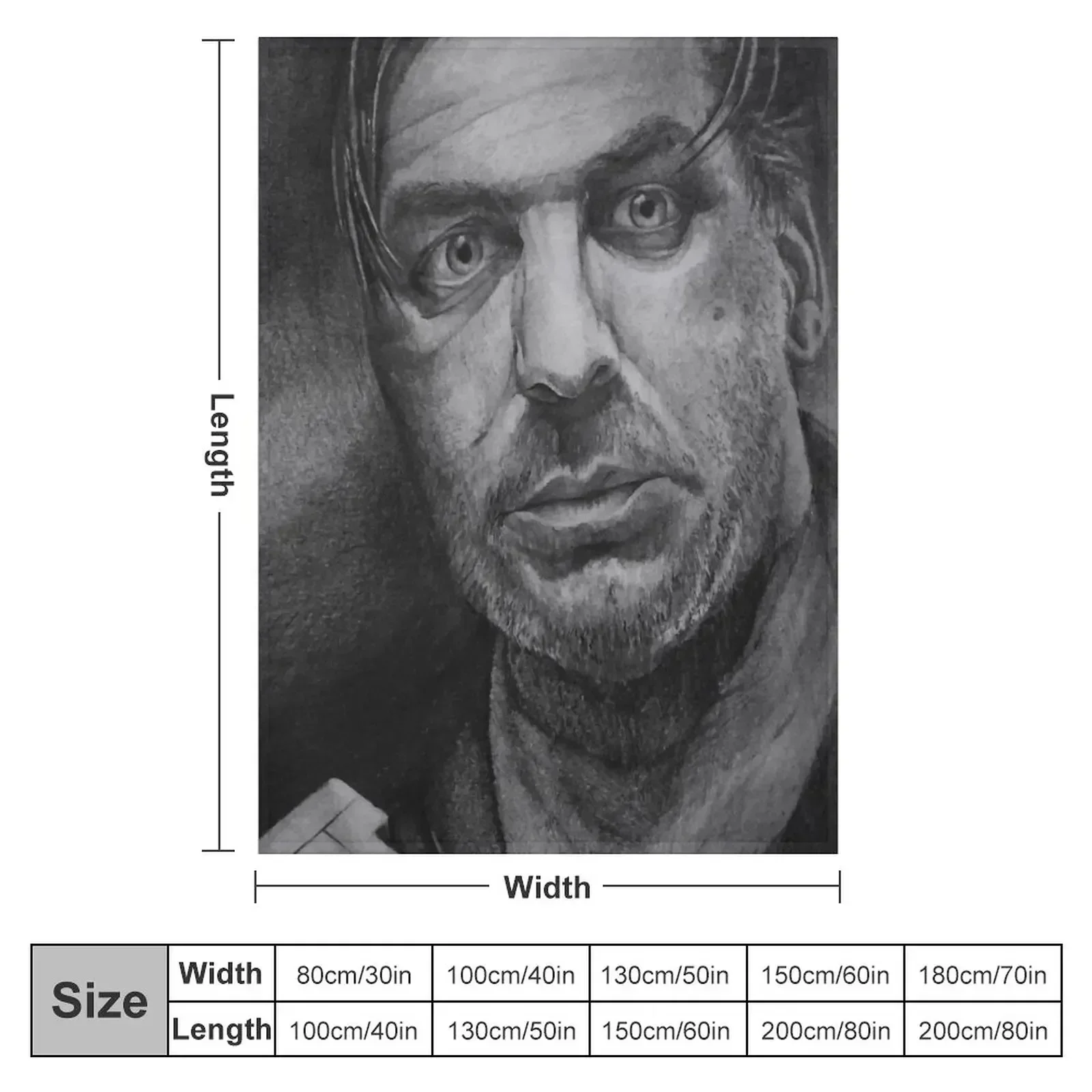 TIll Lindemann Portrait Throw Blanket wednesday Single Soft Big Weighted Blankets