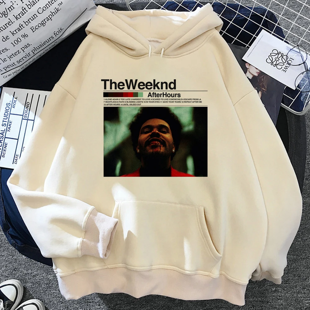 the Weeknd hoodies women long sleeve top anime Winter  Kawaii clothing women streetwear sweater