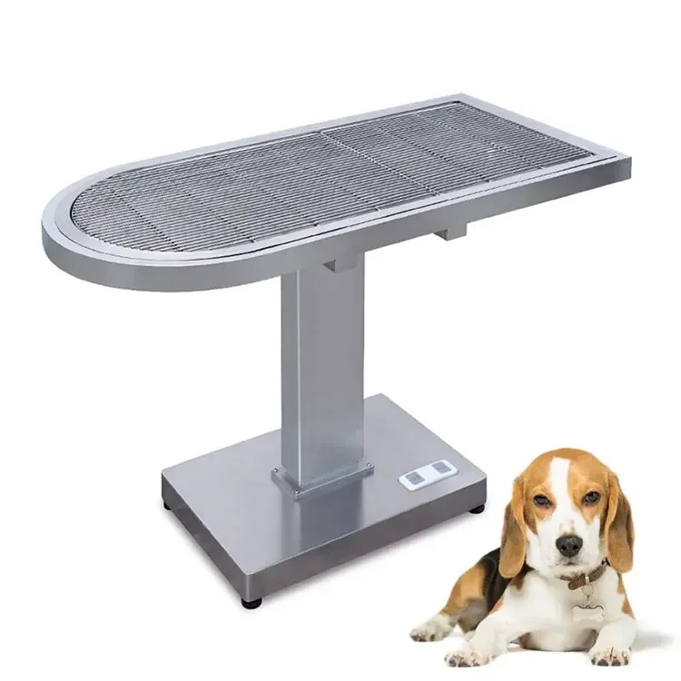 veterinary high quality stainless steel height adjustable electric pedal trauma treatment reception diagnosis table