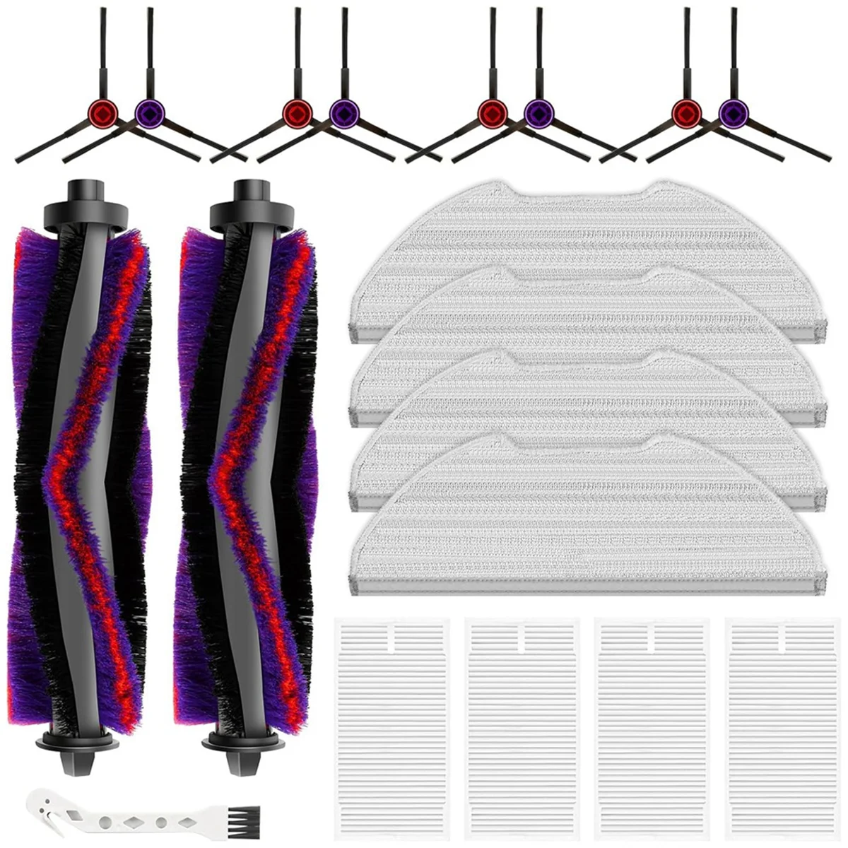 

Hot sale For E10s Robot Vacuum Cleaner Main Side Brush Mop Cloth Filter Replacement Parts Accessories