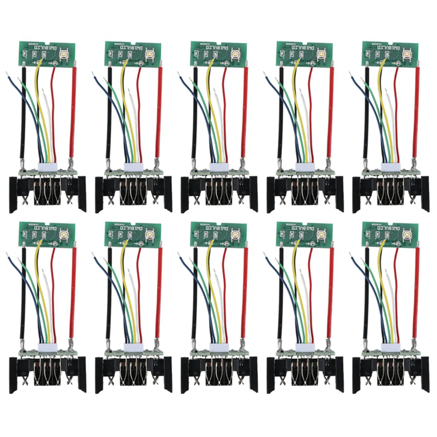 10 Uds 18V 21V batería de iones de litio PCB placa de circuito de protección de carga para