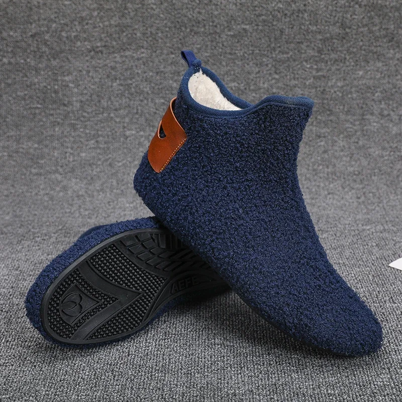 YRZL شبشب شتوي رجالي قطن كاجوال أحذية عالية الجودة دافئة عالية الجودة مضادة للانزلاق خفيفة الوزن مريحة أحذية الملاعب المغطاة للرجال #3