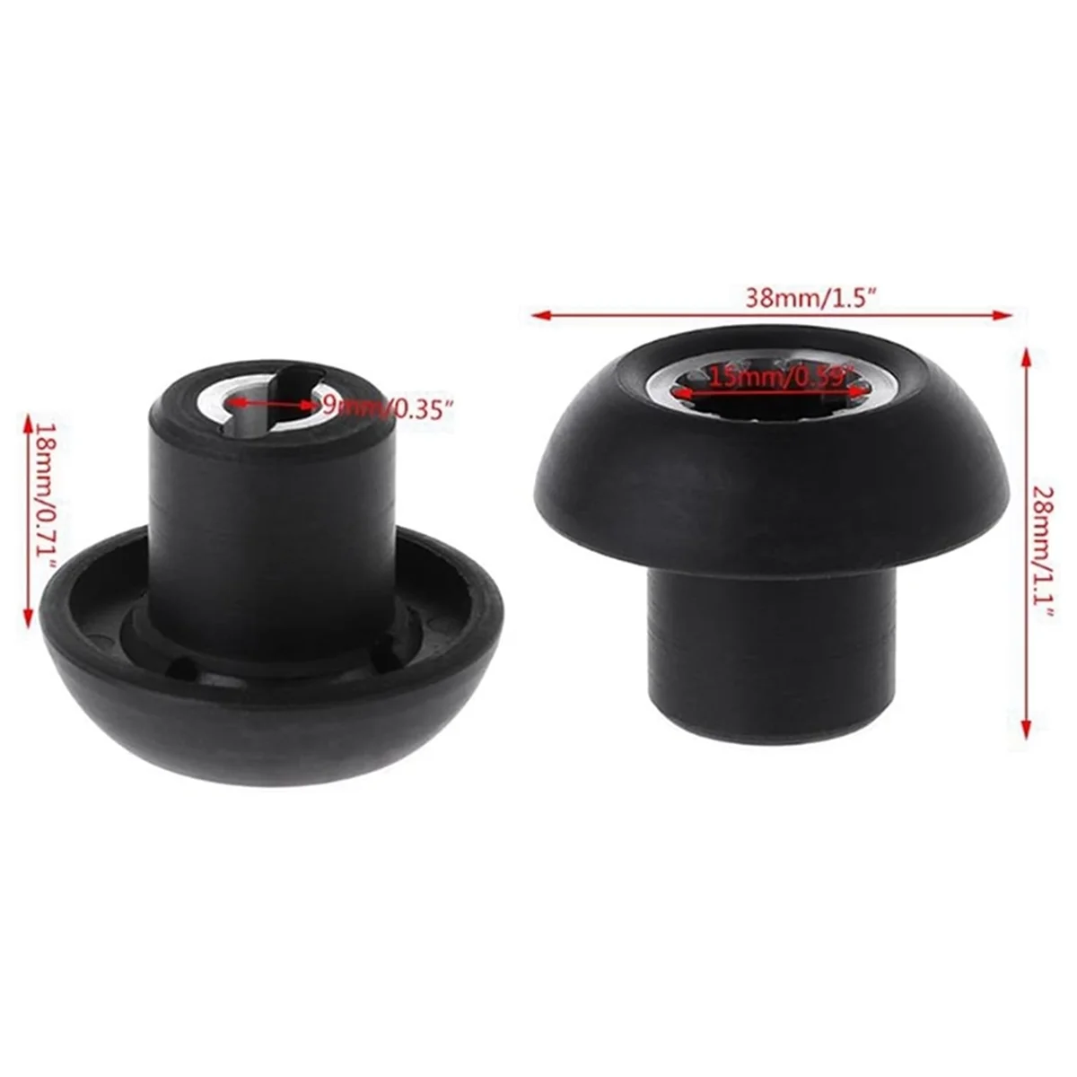 普遍的なブレンダードライブソケット、キノコ、4個、767