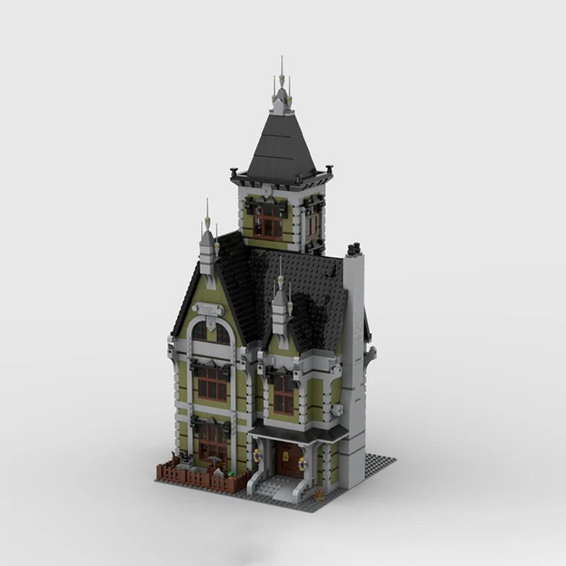 ตัวต่อ MOC 2842 ชิ้น แบบโมดูลาร์ บ้านผีสิงยุคกลาง ชุดประกอบ DIY ของเล่นตัวต่อ ของขวัญวันเกิดสำหรับเด็ก