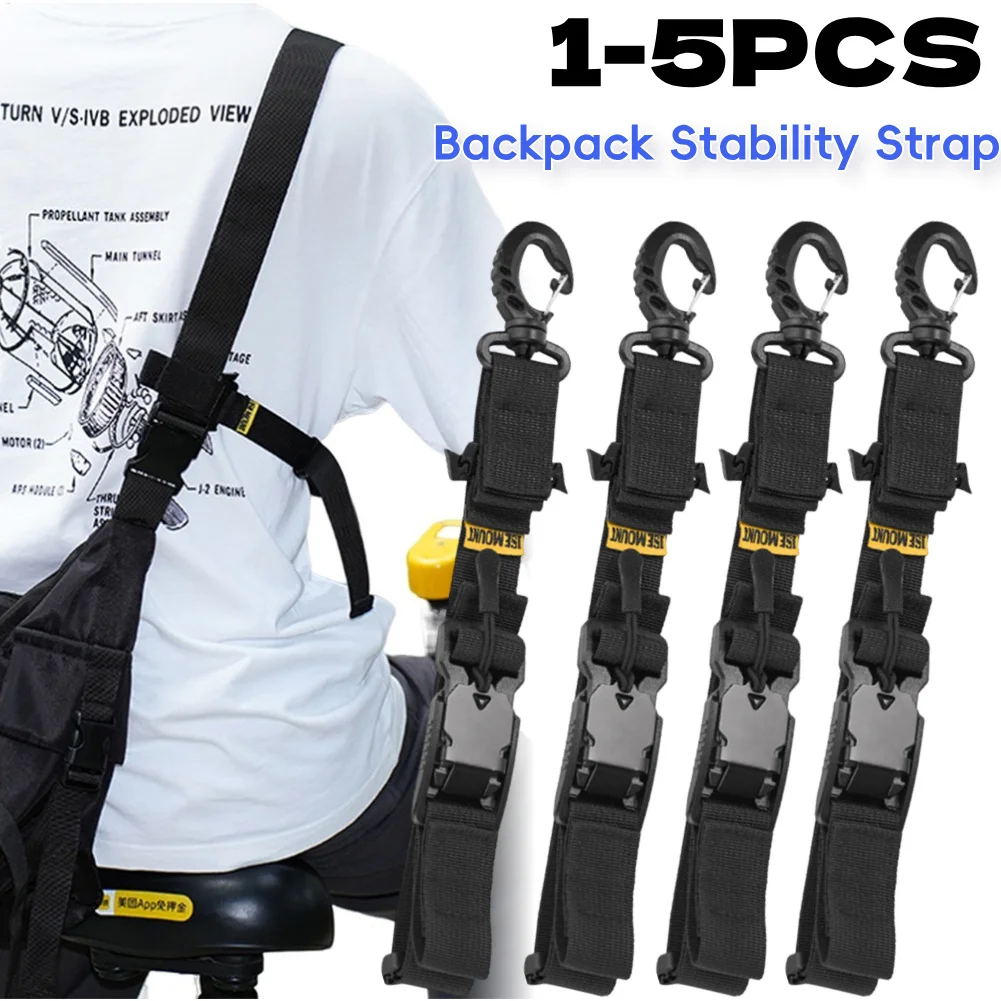 1-5 قطعة ثلاث نقاط مساعد على ظهره استقرار حزام ينبغي مكافحة زلة حزام حقيبة صدر للرجال حزام ثابت لحزم حبال والمسنجر