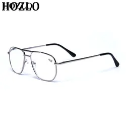 Unisex Stainless Steel Pilot Reading Glasses Women Men Anti Blue Light Presbyopic Eyeglasses Double Bridge Hyperopia Spectacles