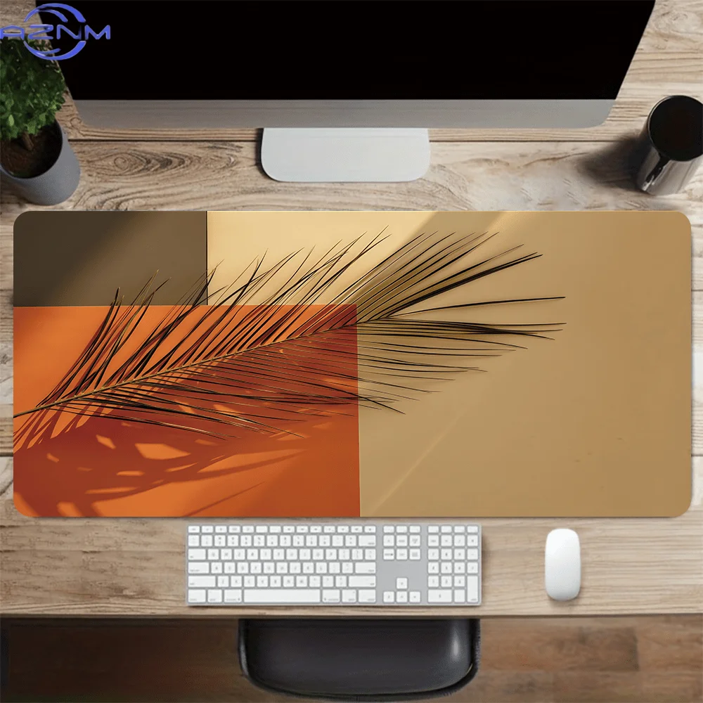 1pc Easy Geometric Pattern Mouse Pad, Extended Non-Slip Desk Mat for Keyboard And Mouse, Precision Sewn Edge Table Mat for Home