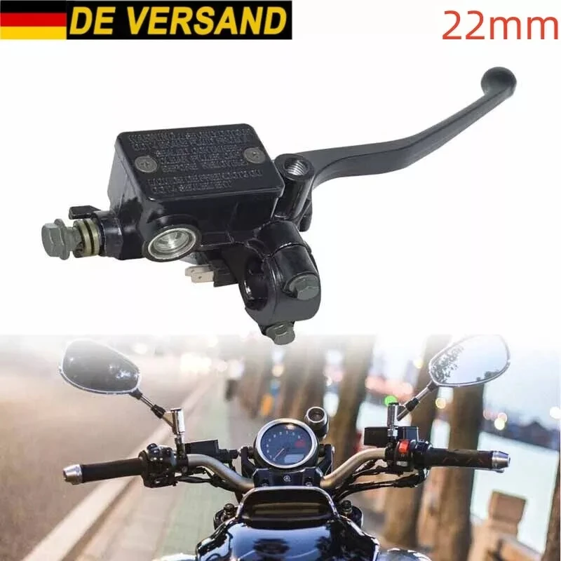Universal 22mm Motorrad Bremspumpe Vorne Hauptzylinder Hydraulische Bremshebel Rechts Für Dirt Pit Bike ATV Quad Moped Roller – Detail 1