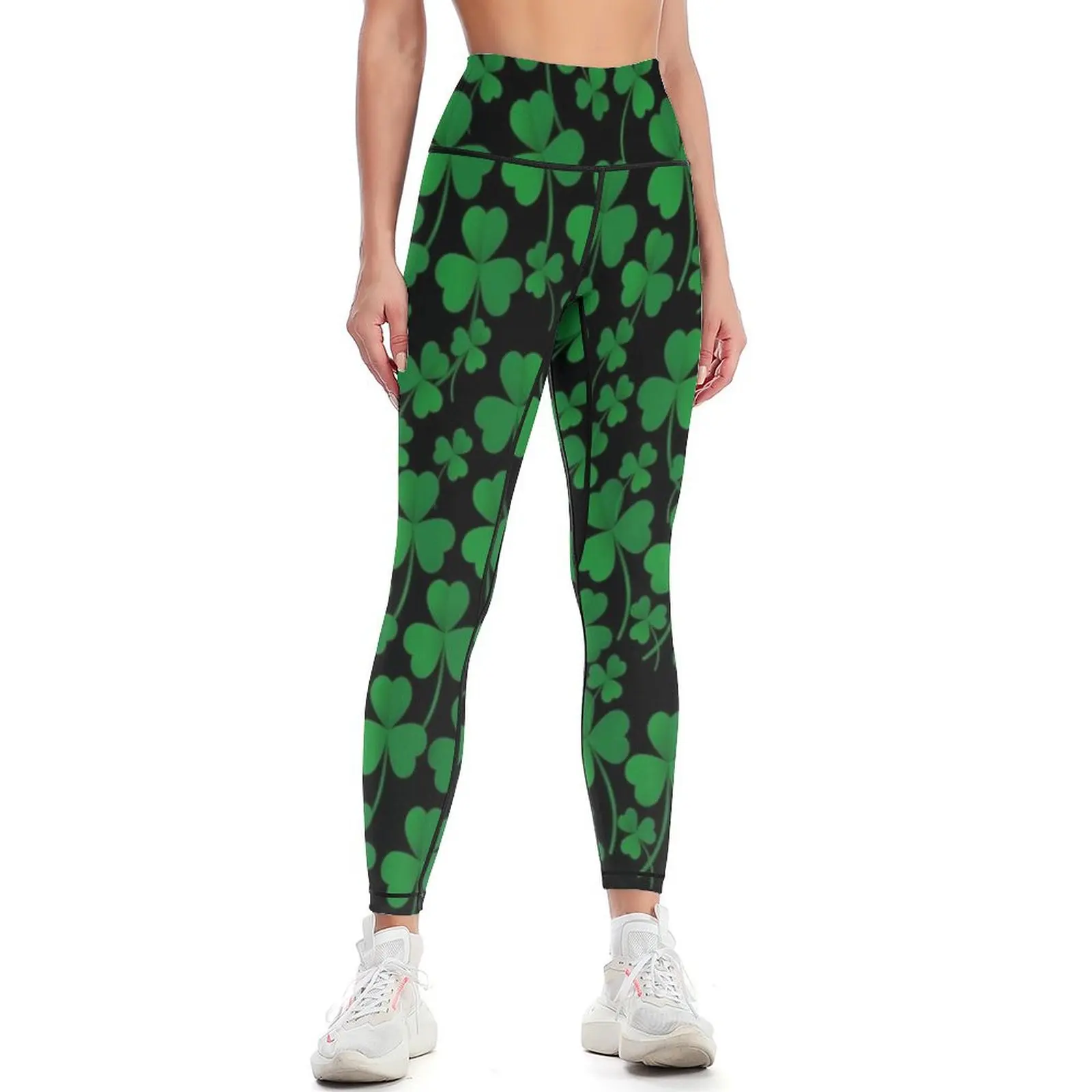 

Lucky Irish Clover Design Leggings Legging sport legging pants raises butt Womens Leggings