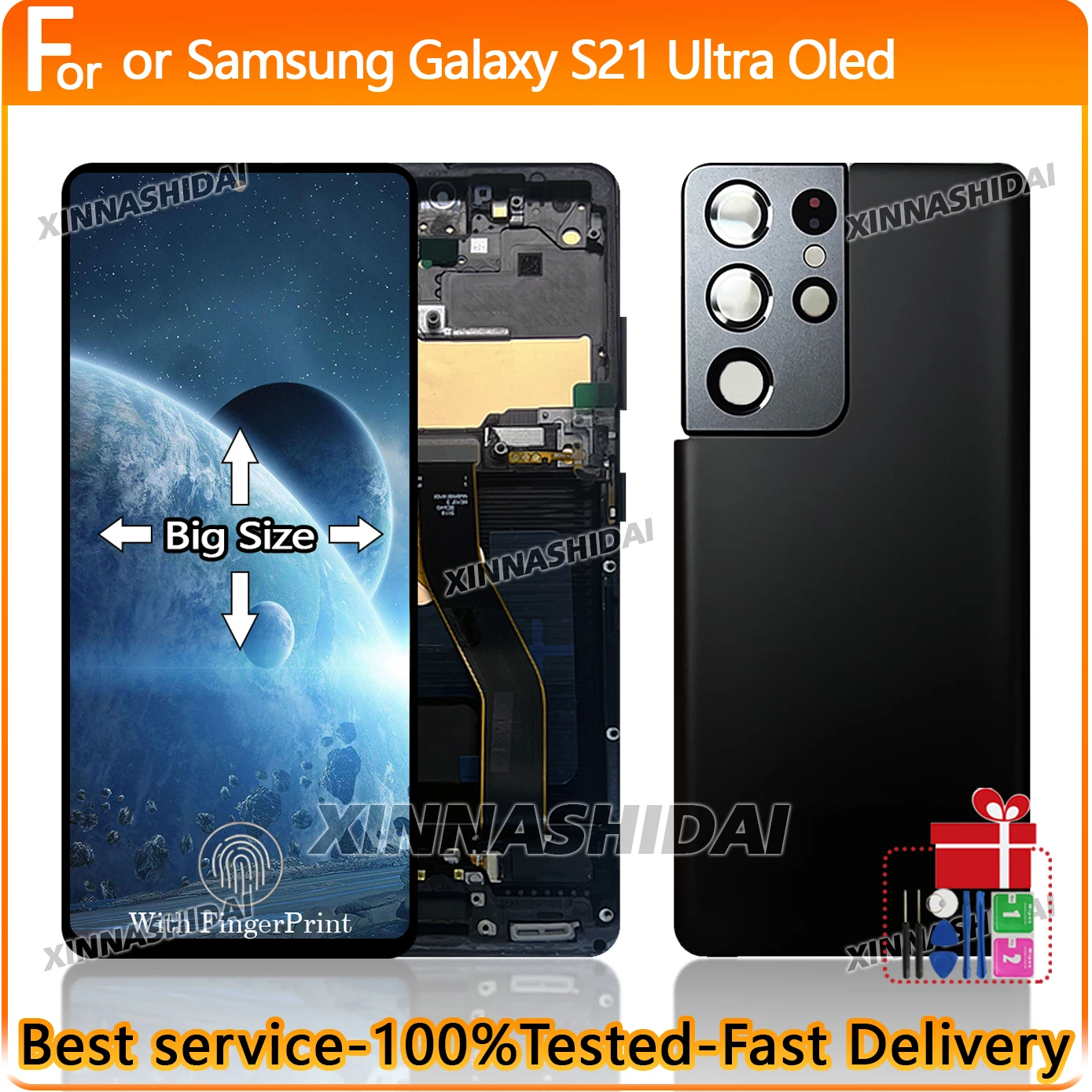Hohe Qualität OLED Für Samsung S21 Ultra LCD Display Touchscreen Digitizer Montage OLED Bildschirm