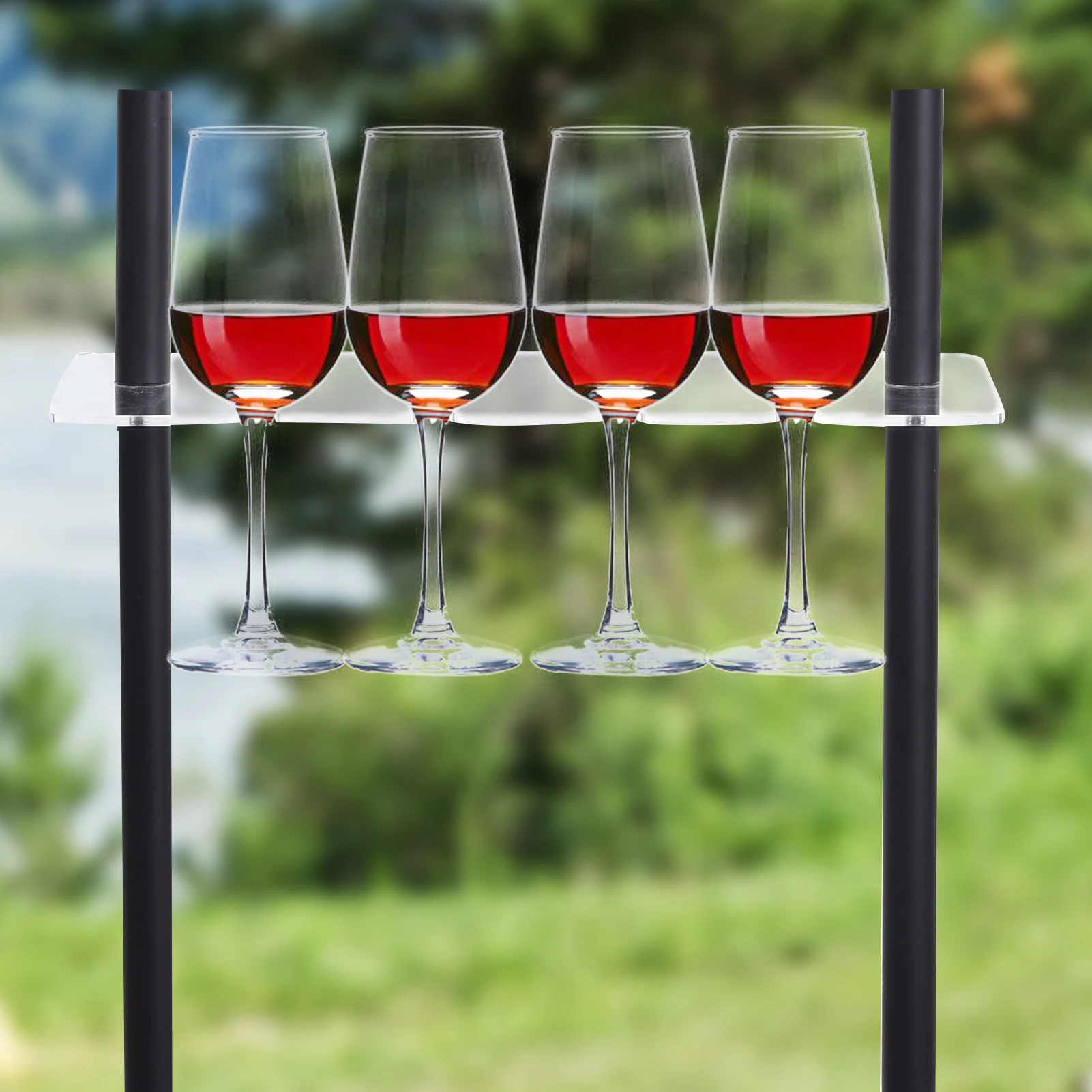 

Bar glass holder, modern party wine glass holder, wall mounted champagne tower, used for storing tall glasses and wine glasses